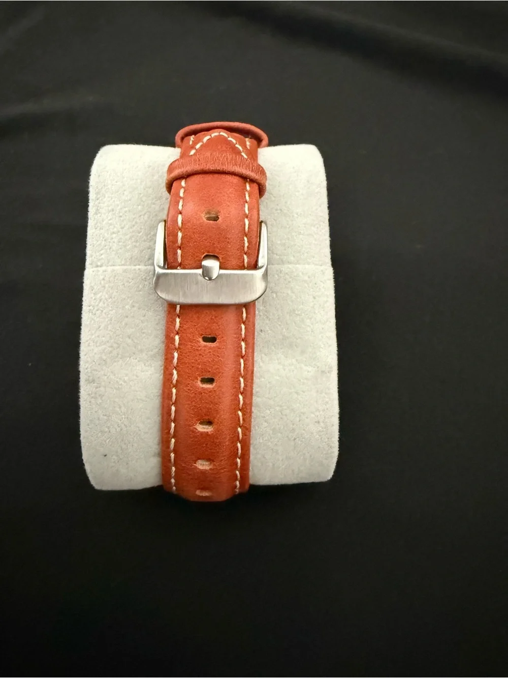 Fossil Men's Navy Dial Watch with Brown Leather Strap W/O Box